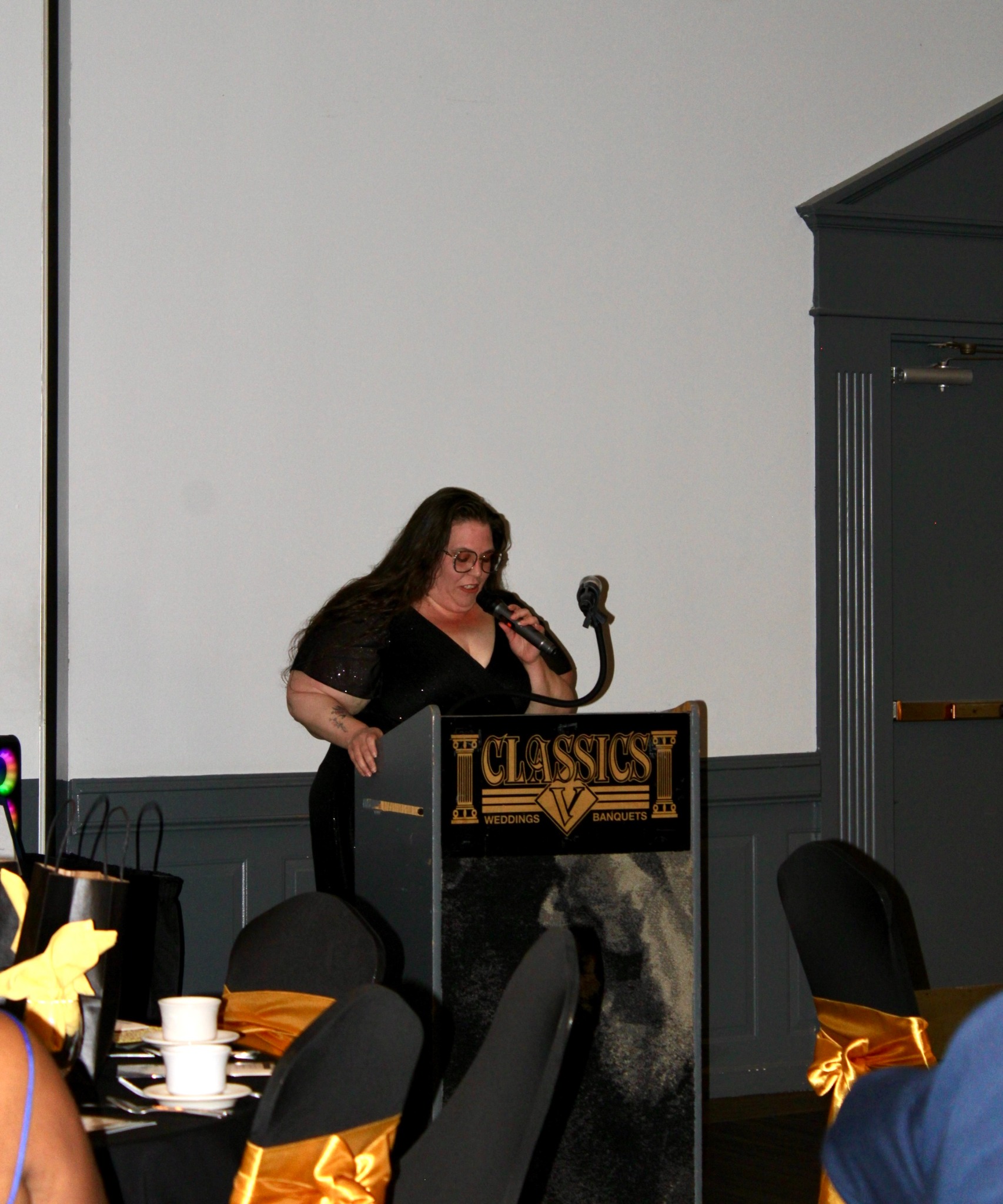 Speaker at the anniversary celebration